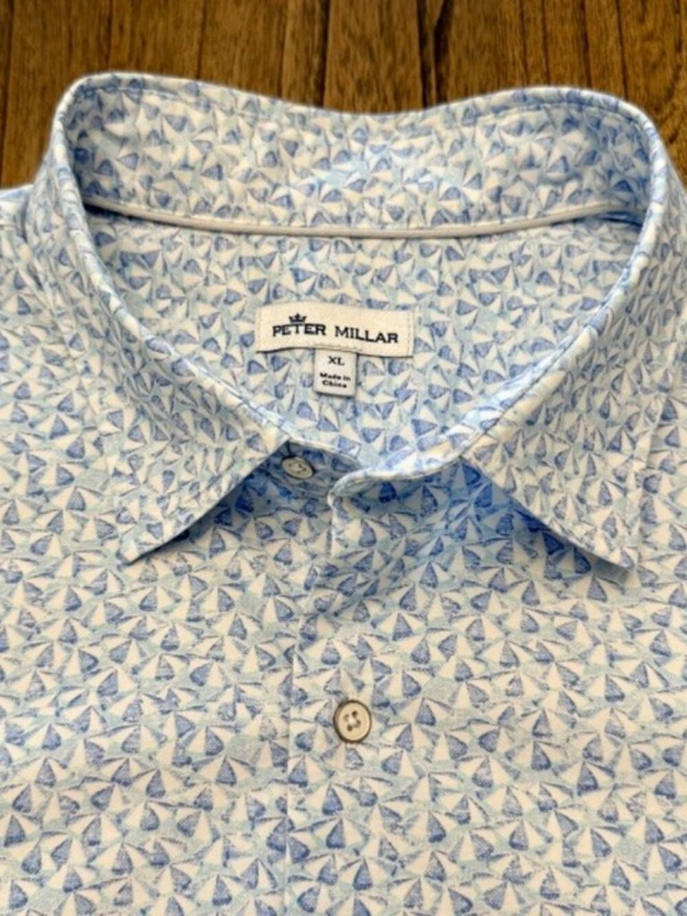 PETER MILLAR "Olivette" Men's Short Sleeve Sport/Dress Shirt